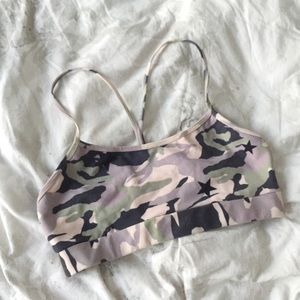 Monrow camo Sports bra